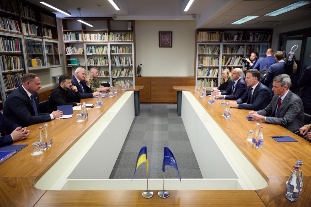 «Володимир Зеленський провів зустріч із Марком Рютте» 